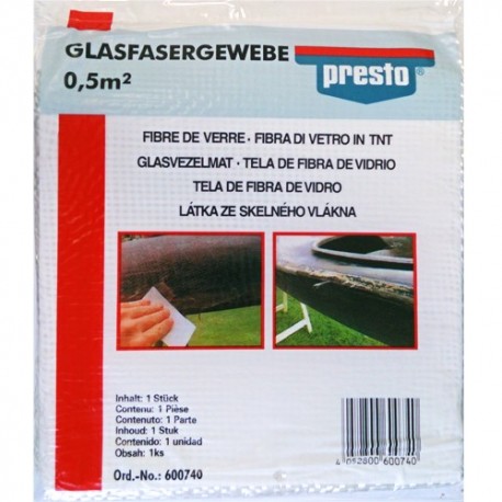 Tissu de verre tissage moyen 300g/m². 0,5m²