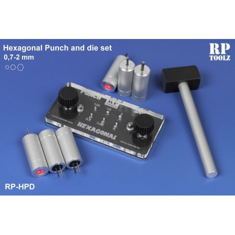 Punch and die set hexagonal de 0,7 à 2,0 mm