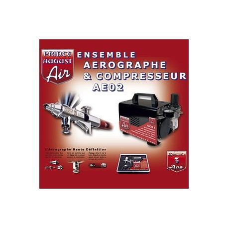 Ensemble Aérographe & Compresseur AE02+