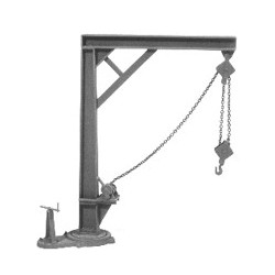 Portique équipé d'une grue