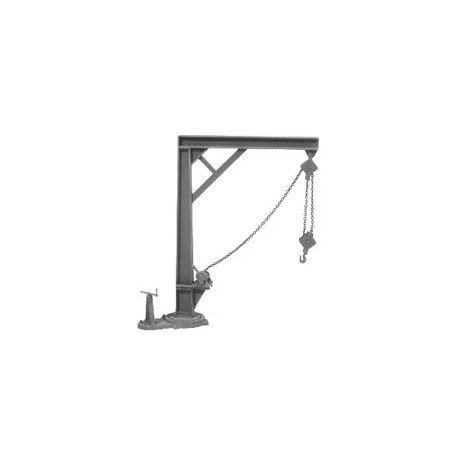 Portique équipé d'une grue