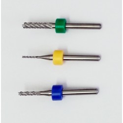 Fraise épaulée à queue de 3,17mm (la pièce)