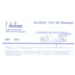 Kit résine HO et détaillage camion incendie DELAHAYE TYPE 130