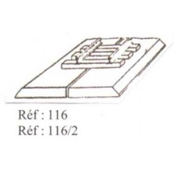 Kit 10m semelle ballast liège biseauté chiné HO