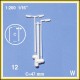 12 Lampadaires blancs 1:200. 2 types