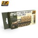 AK551 AFRIKA KORPS Color Set (Acrylic Paint Set)