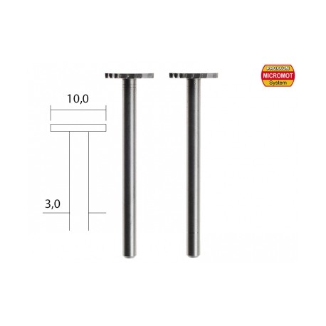 Fraise embout en acier wolfram-vanadium axe 3,0 mm - 2 pcs