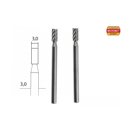 Fraise embout en acier wolfram-vanadium axe 3,0 mm - 2 pcs