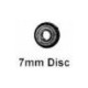 Essieu HOm Bogie à disque de 7mm