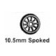 Essieu HOm bogie à rayons de 10,5mm