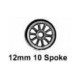 Essieu HOm bogie à rayons de 12mm