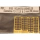 58 volants creneles modèles diamètres (1,5, 2, 2,5 et 3 mm)