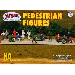 24 figurines piétons HO à peindre
