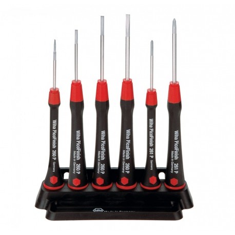 Jeu de tournevis de précision PicoFinish à fente et Phillips, 6 pcs