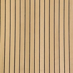 Pont de Bateau 1000x100x5,0 mm - Lamelles Bouleau 5 mm, rayures Ebène 1 mm