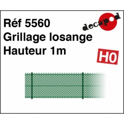Grillage losange hauteur 1m