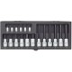Coffret spécial pour vis à  6 pans creux 1/4" et 1/2" 18 pcs