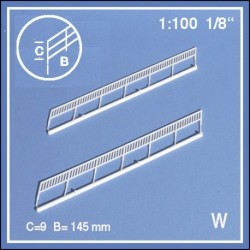 2 rampes 34° échelle 1:100