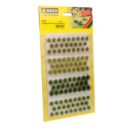 Touffes vert clair et foncé