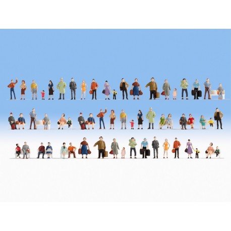 N / Set de personnages voyageurs sans bancs