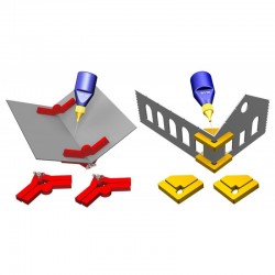 Set de 6 équerres magnétiques