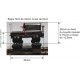 Bogie moteur HO métrique - entraxe sur mesure de 24 à 80 mm