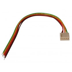 Connecteur avec câble femelle 3 contacts