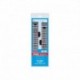 Rail droit standard isolé & interrupteur, 168mm