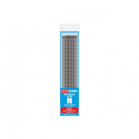 Rail droit double, 174 mm (8 x ST-11)