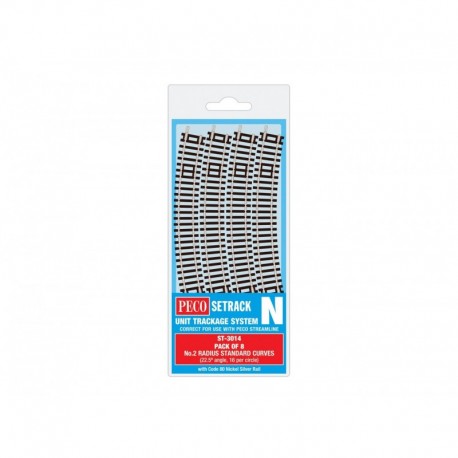 Courbe standard Rayon No.2, 263.5 mm (8 x ST-14)