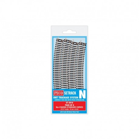 Courbe standard Rayon No.4, 333.4mm (8 x ST-18)