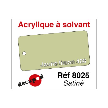 595-8025 Jaune limon 408 acrylique à solvant
