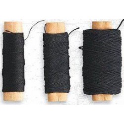 Fil de coton noir 0,25x25m