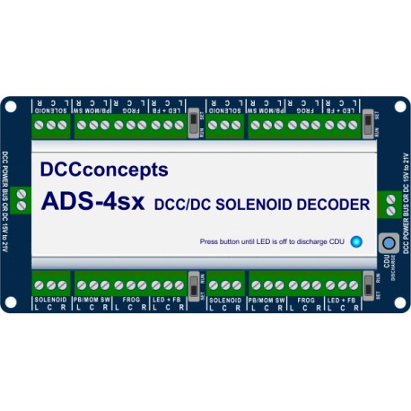 Décodeur 4 ou 8 voies pour moteurs à Solénoîdes type PECO PLxx