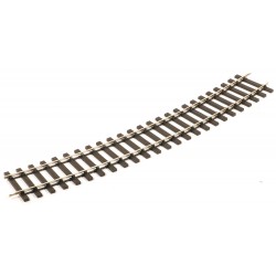 Rail courbe échelle zéro code 124 rayon 1028mm angle 22,5°