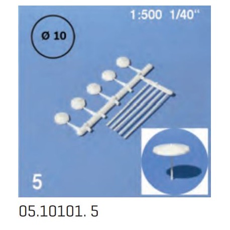 5 parasols au 1/500