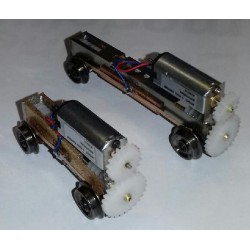 Bogie moteur HO métrique - entraxe sur mesure de 24 à 80 mm