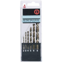 Assortiment de 6 forêts cobalt de 2 à 8mm