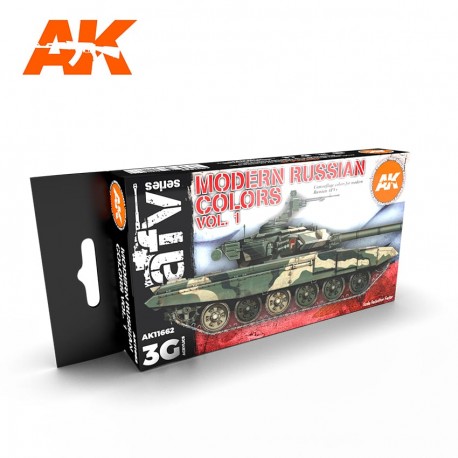 AK4130 MODERN RUSSIAN Colors Vol.1 (Acrylic Paint Set)