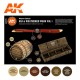 AK11673 OLD & WEATHERED WOOD Vol.1 (Acrylic Paint Set)
