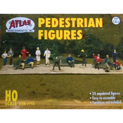 HO Atlas (USA) 24 figures à peindre dans différentes positions