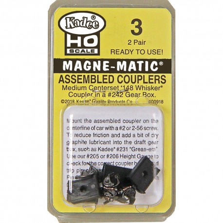 KADEE 148 coupleur "centerset" 2 paires