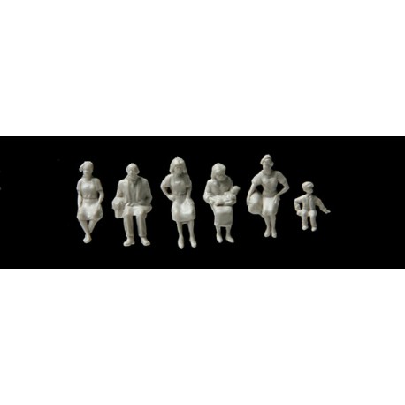 HO Ensemble de 72 figurines à peindre Walthers