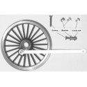 Roues traction vapeur Allen Gibson